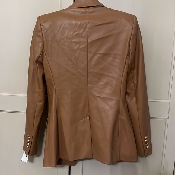 Express tan faux leather blazer - Picture 4 of 4